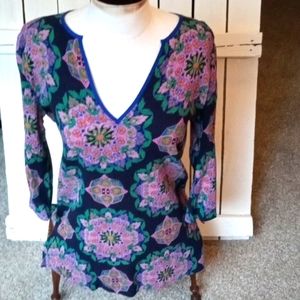 101 J Crew Ladies Boho Tunic Sz XS